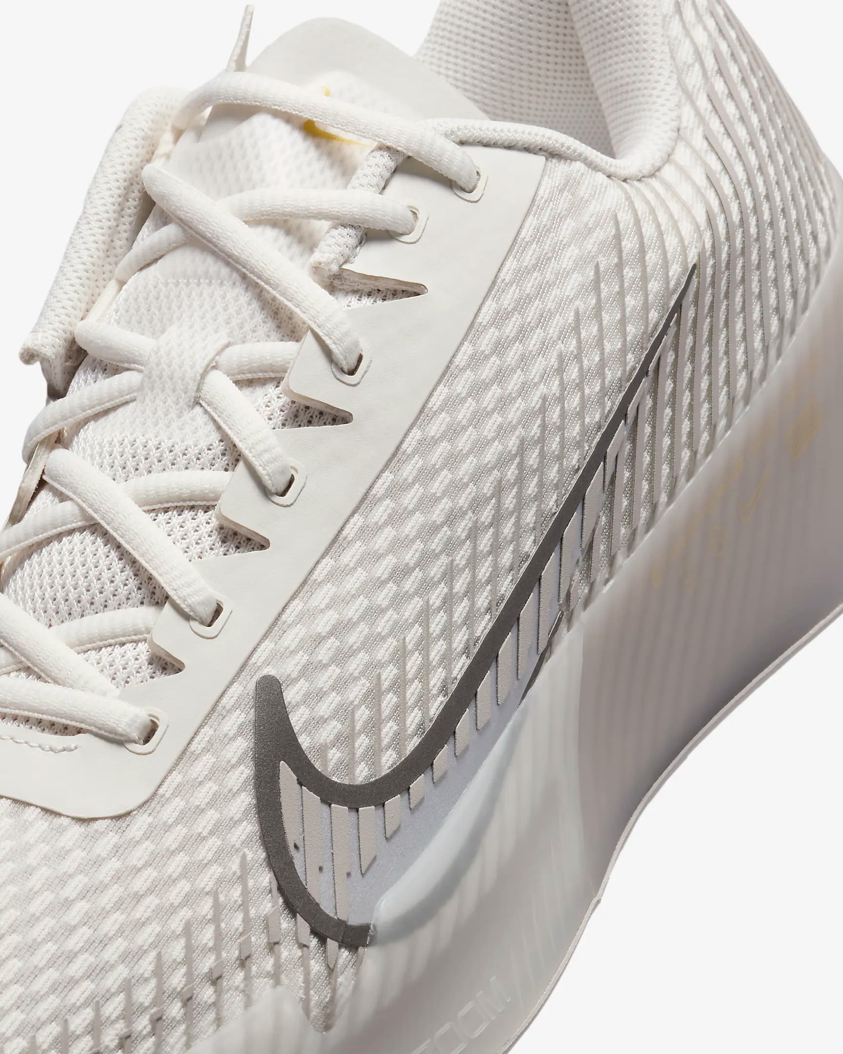 کفش تنیس مردانه نایک Nike Court Air Zoom Vapor 11 Tennis Shoes- خاکستری — تصویر ۸
