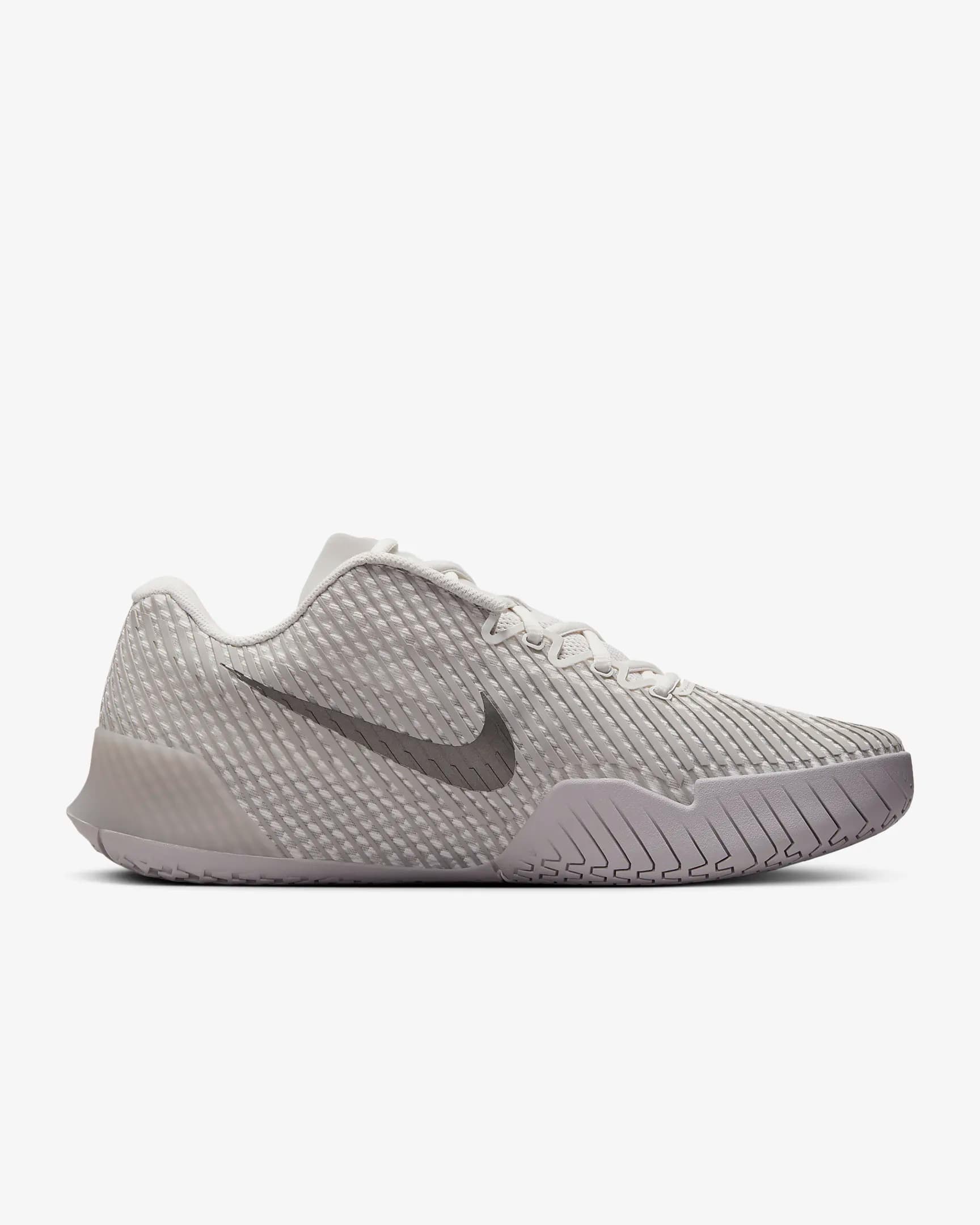کفش تنیس مردانه نایک Nike Court Air Zoom Vapor 11 Tennis Shoes- خاکستری — تصویر ۲