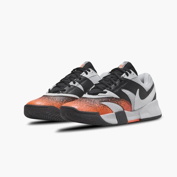 کفش تنیس مردانه نایک Nike Court Lite 4 Premium Men’s Clay Tennis Shoes- سفید/ نارنجی — تصویر ۳