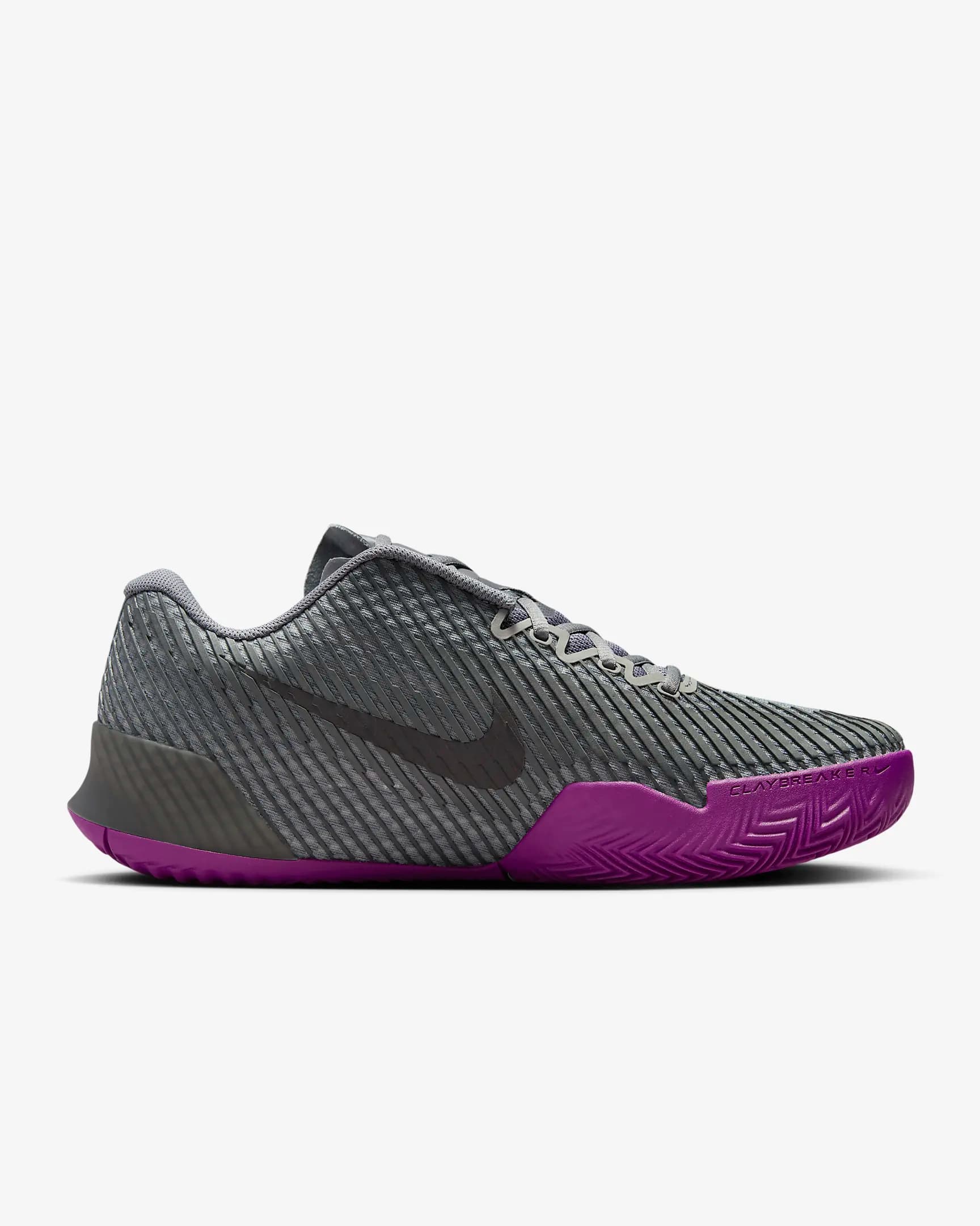 کفش تنیس مردانه نایک NikeCourt Air Zoom Vapor 11 Clay – خاکستری — تصویر ۲