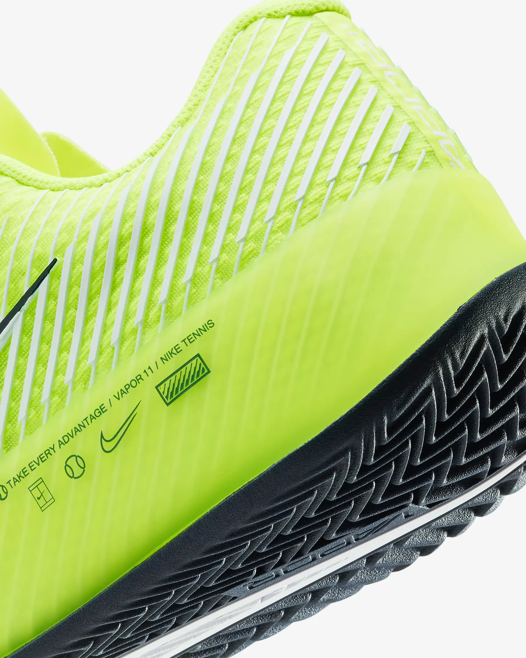 کفش تنیس مردانه نایک NikeCourt Air Zoom Vapor 11 Clay – سبز — تصویر ۷