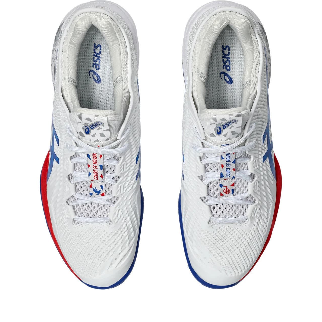 کفش تنیس مردانه اسیکس Asics Court FF 3 Novak Clay- سفید — تصویر ۵