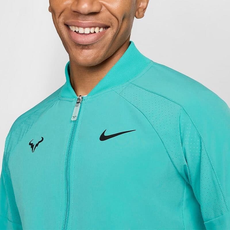 سویشرت تنیس مردانه نایک Nike Dri-FIT Rafa- فیروزه ای — تصویر ۳