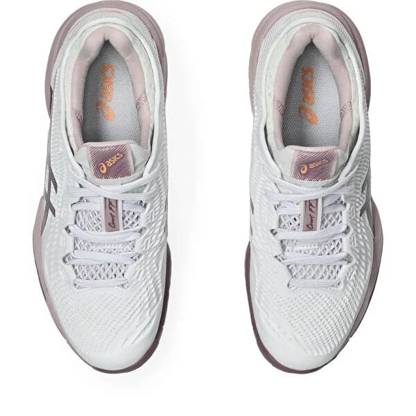 کفش تنیس زنانه اسیکس Asics Court FF3- سفید/قهوه ای — تصویر ۵
