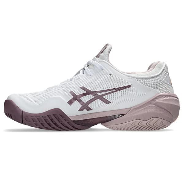 کفش تنیس زنانه اسیکس Asics Court FF3- سفید/قهوه ای — تصویر ۲