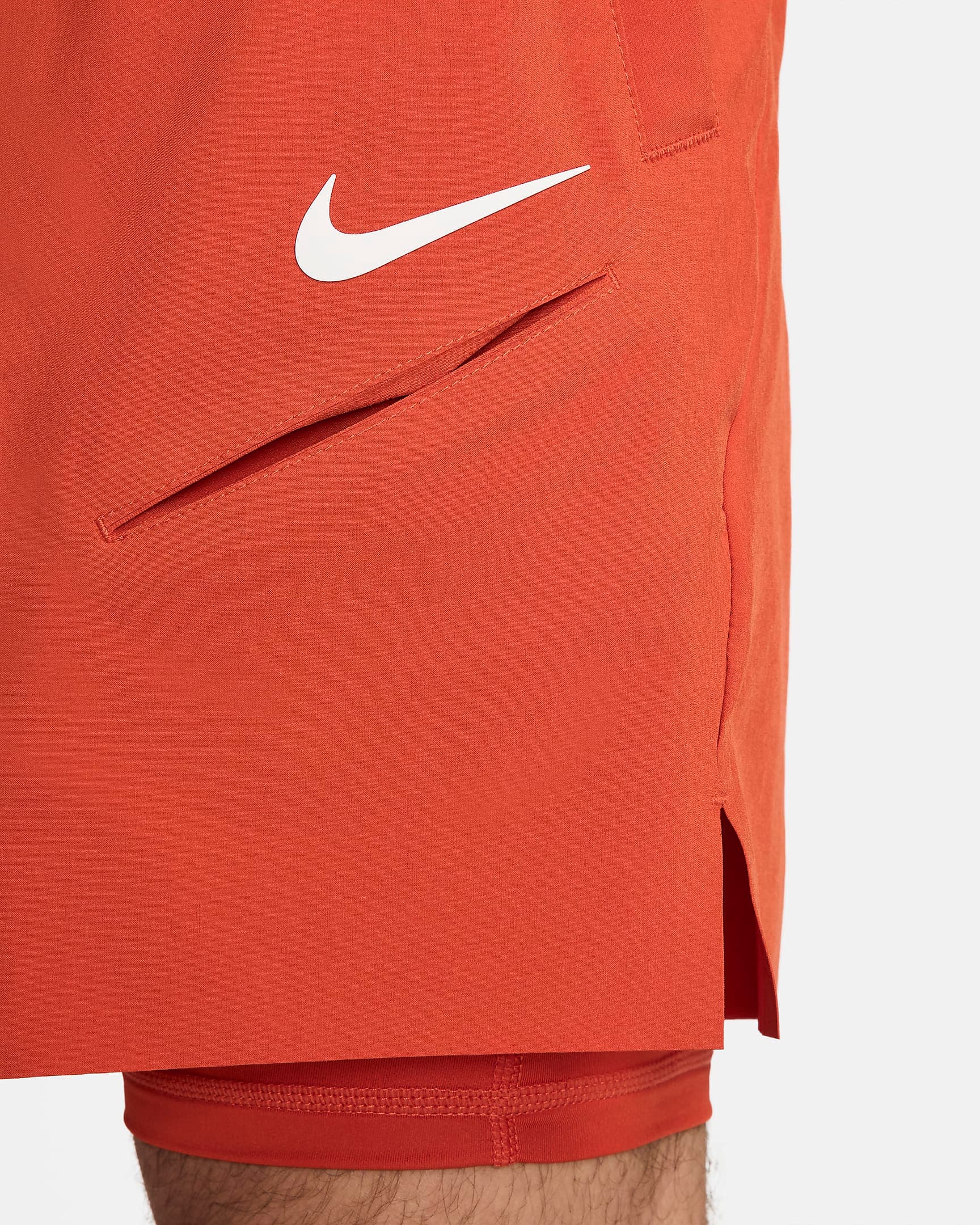 شلوارک تنیس مردانه نایک NikeCourt Slam Dri-FIT- نارنجی — تصویر ۶