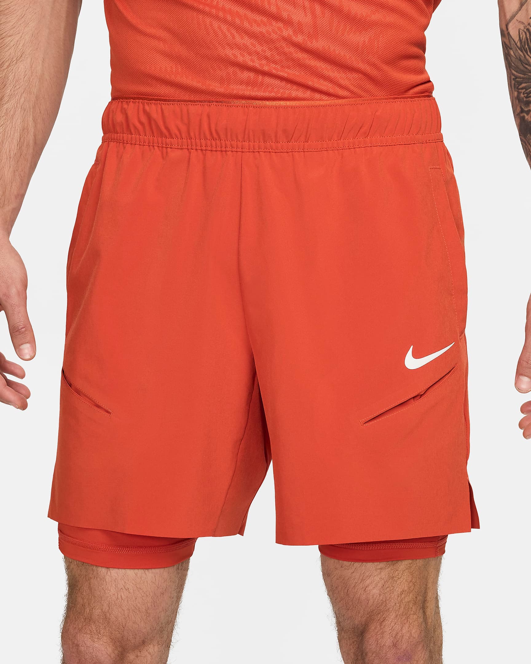 شلوارک تنیس مردانه نایک NikeCourt Slam Dri-FIT- نارنجی