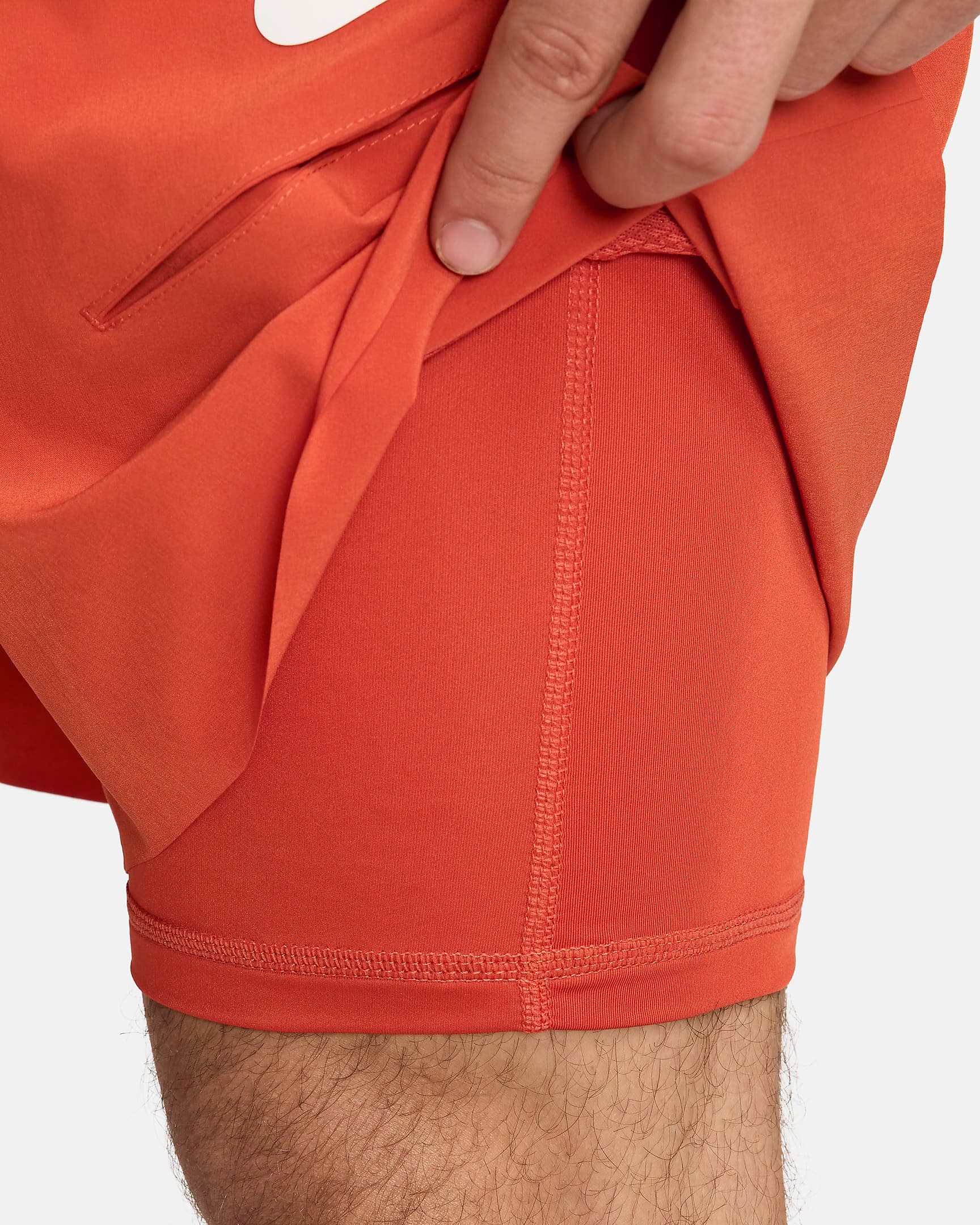 شلوارک تنیس مردانه نایک NikeCourt Slam Dri-FIT- نارنجی — تصویر ۷