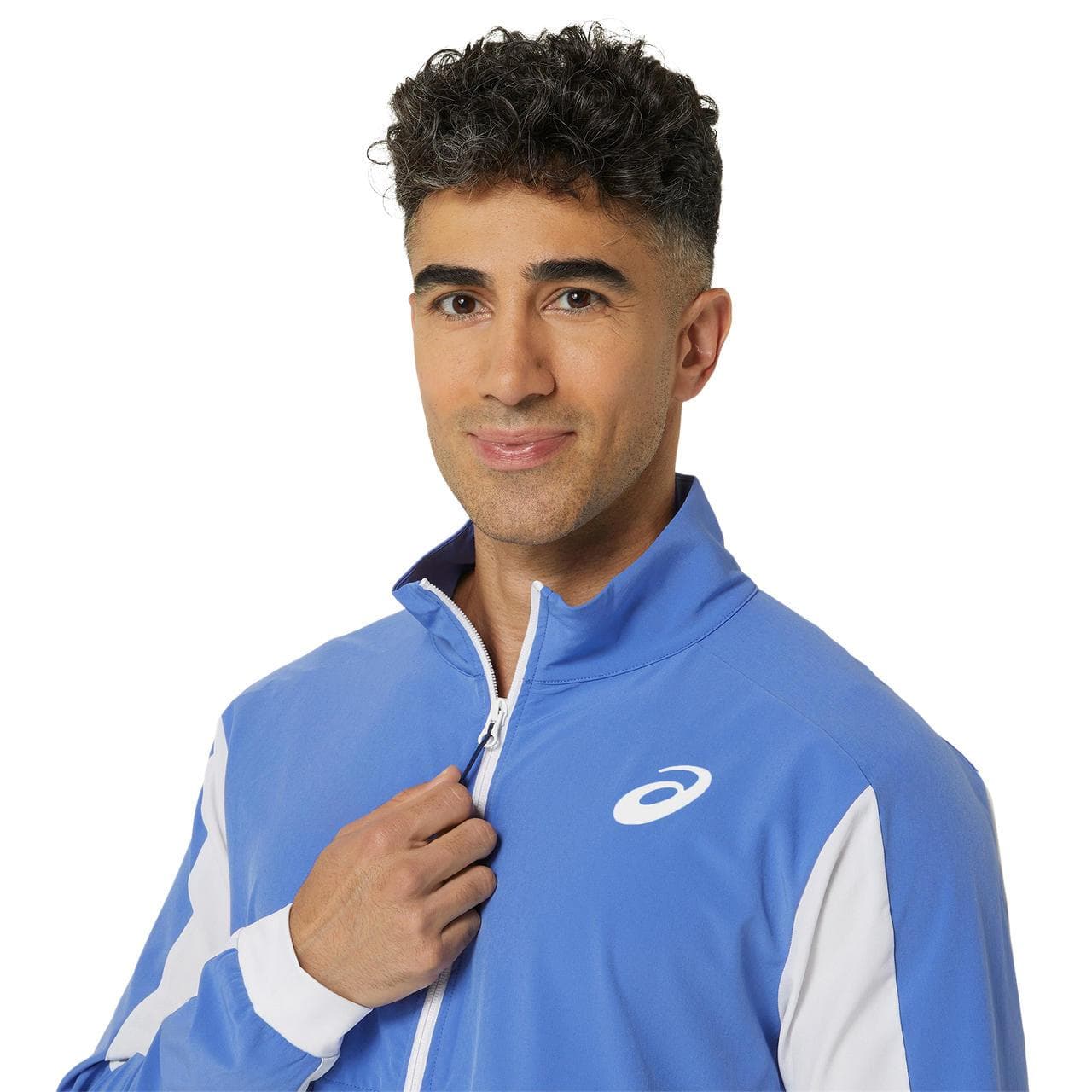 سویشرت تنیس مردانه اسیکس Asics Men Match Jacket- آبی روشن — تصویر ۴