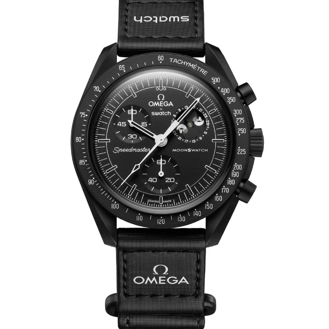 ساعت امگا سواچ مدل MISSION TO THE MOONPHASE – مشکی