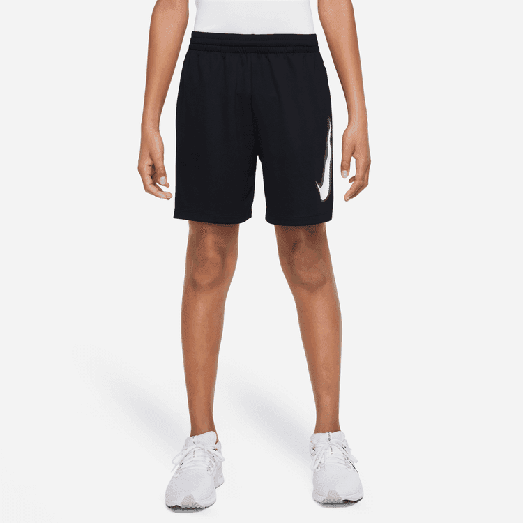 شلوارک تنیس پسرانه نایک Nike Multi Dri-FIT Graphic- مشکی — تصویر ۳