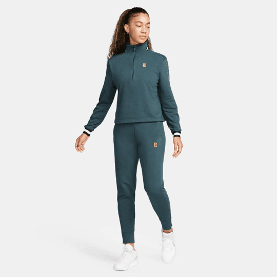 سویشرت تنیس زنانه نایک NikeCourt Dri-FIT Heritage- سبز — تصویر ۳