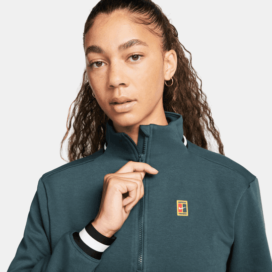 سویشرت تنیس زنانه نایک NikeCourt Dri-FIT Heritage- سبز — تصویر ۷