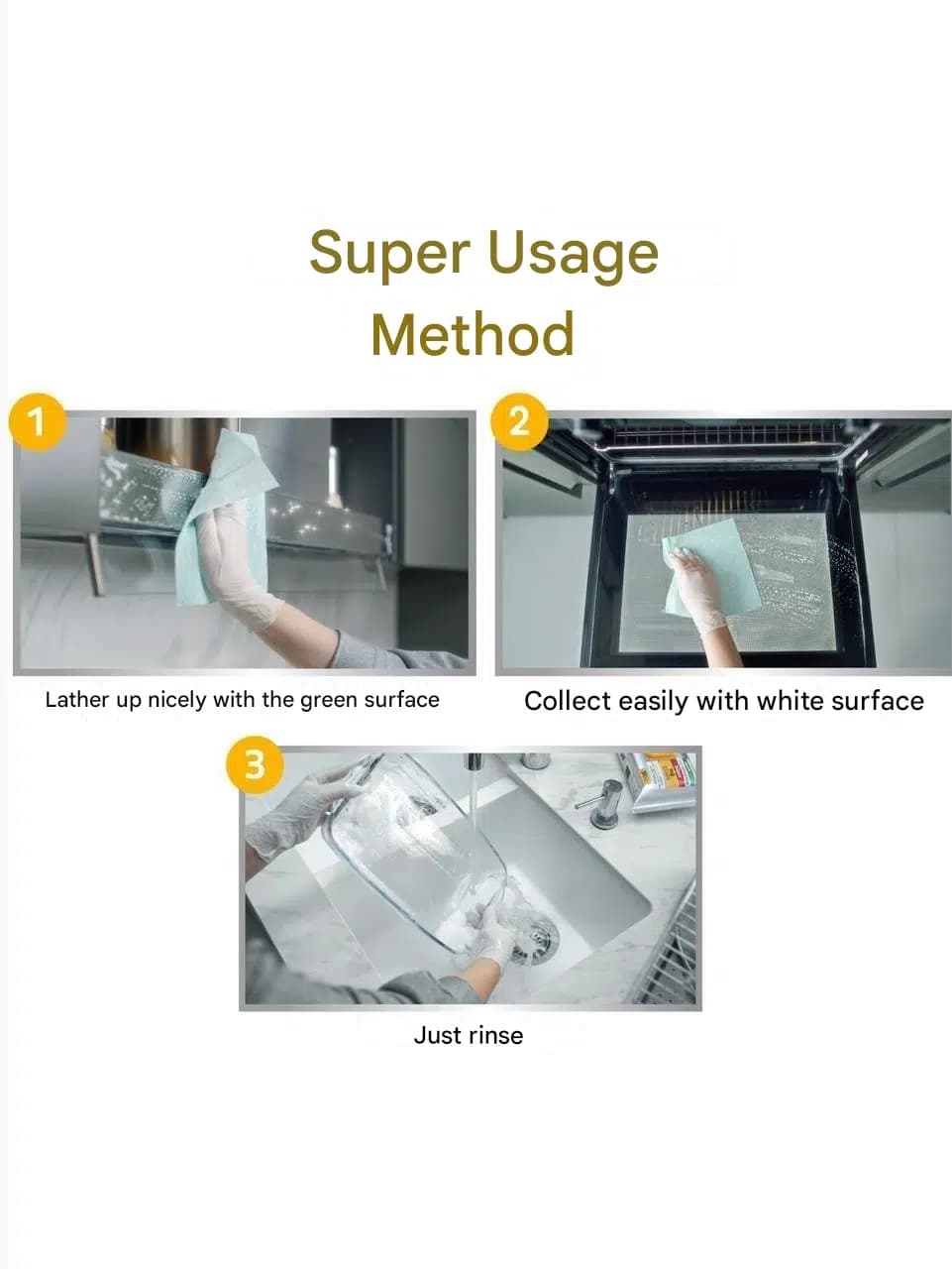 دستمال مرطوب چربی زدا با کف فعال اسلیپی Sleepy مخصوص سطوح آشپزخانه مدل Easy Clean | بسته 30 عددی — تصویر ۶