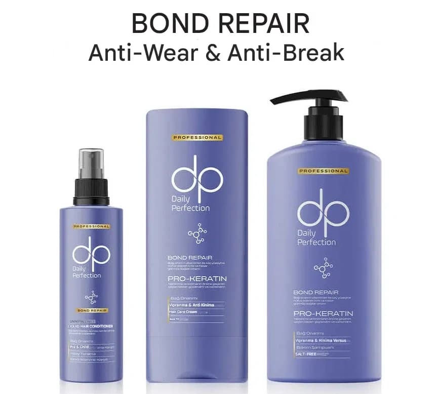 اسپری ترمیم‌کننده مو دی‌پی dp مدل Bond Repair – احیای ساختار مو با فرمول باند ریپِیر | حجم 180 میل — تصویر ۶