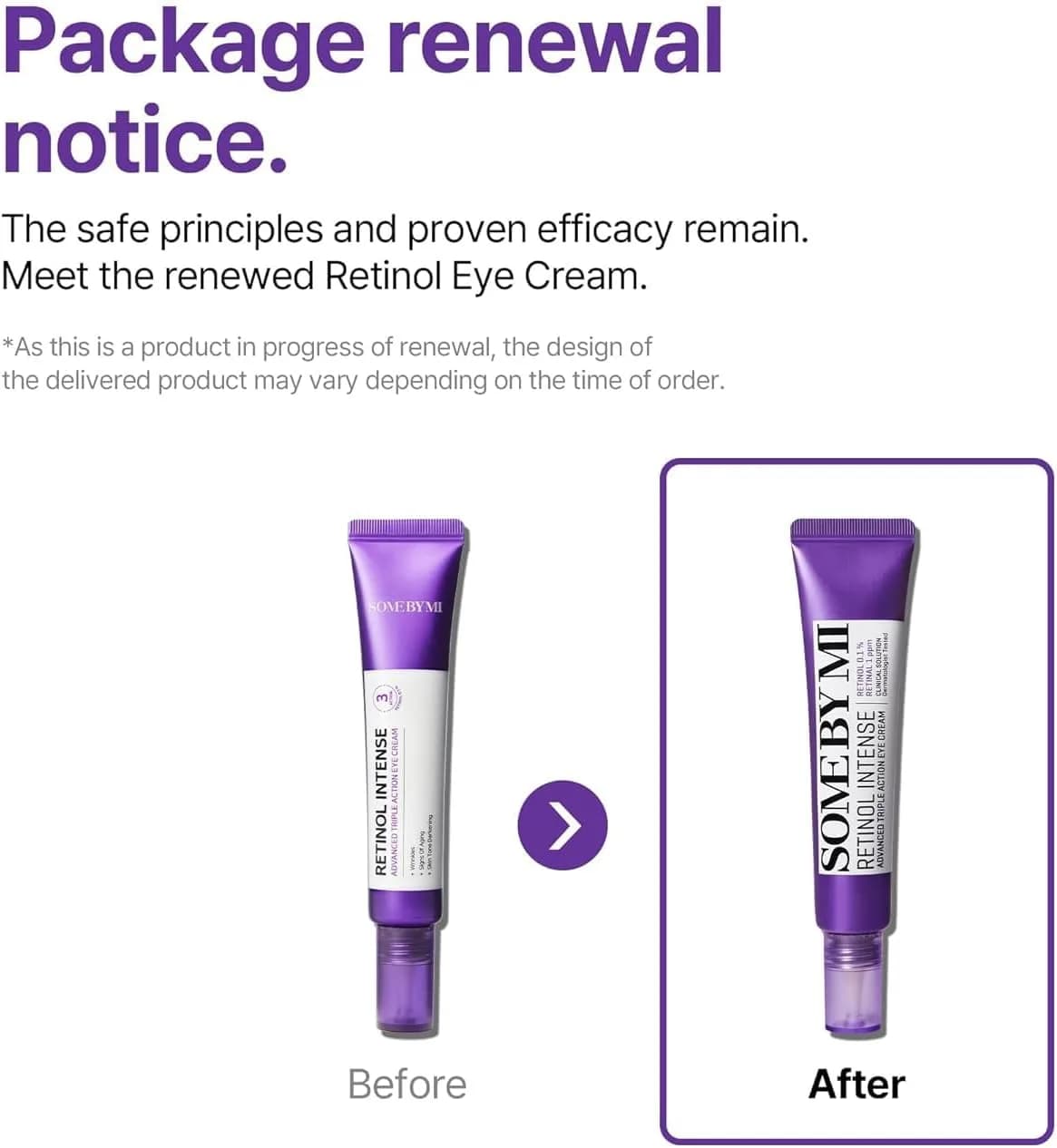 کرم دور چشم رتینول سام بای می Some By Mi – مدل Retinol Intense – ضد چروک و تیرگی | حجم 30 میل — تصویر ۶