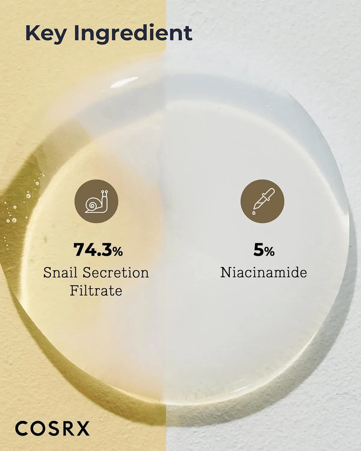 اسنس دوگانه حلزون کوزارکس COSRX مدل Advanced Snail Radiance Dual Essence | حجم 80 میل — تصویر ۵
