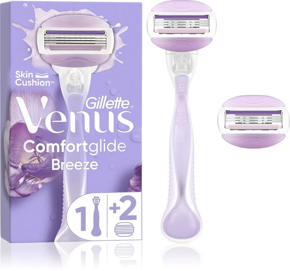 خود تراش ژیلت ونوس Venus مدل Comfortglide Breeze (دسته + 2 تیغ یدک)