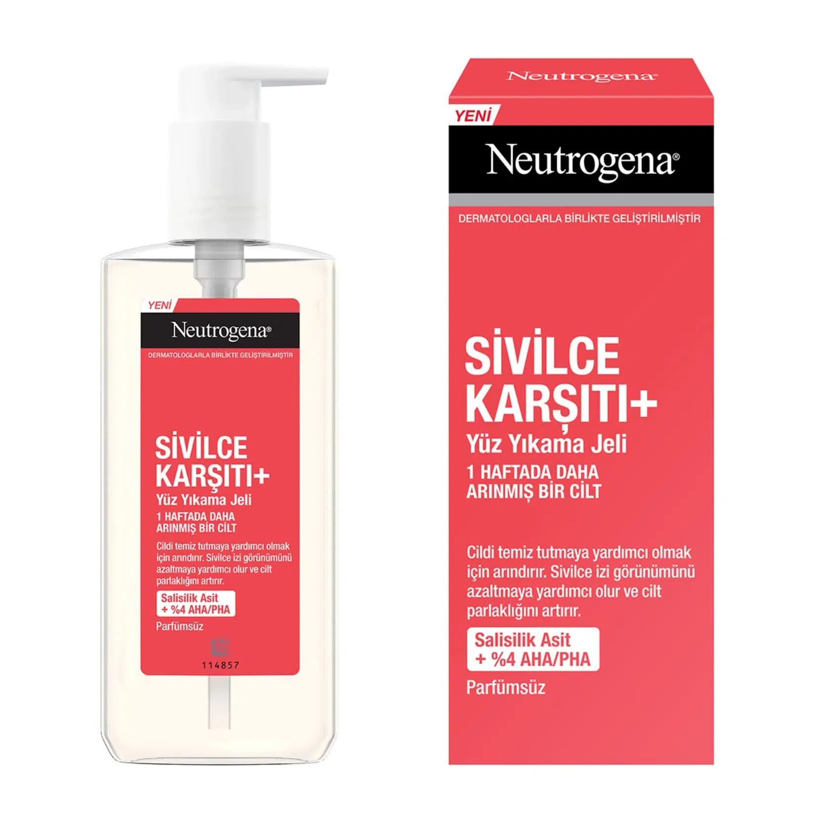 ژل شستشوی ضد جوش نوتروژینا Neutrogena مدل +Sivilce Karşıtı | حجم 200 میل