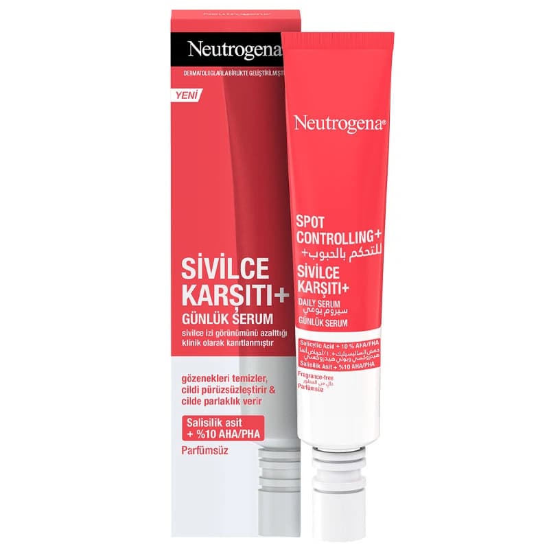 سرم ضد جوش نوتروژینا Neutrogena مدل +Sivilce Karşıtı | حجم 30 میل