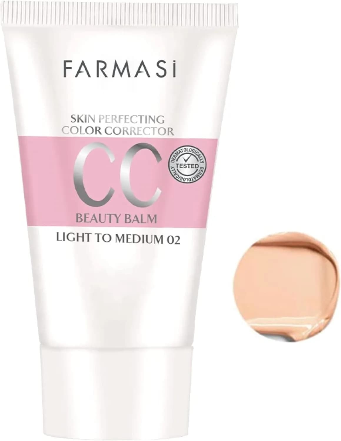 سی سی کرم 9 در 1 فارماسی Farmasi مدل Light To Medium شماره 02 | حجم 50 میل — تصویر ۶