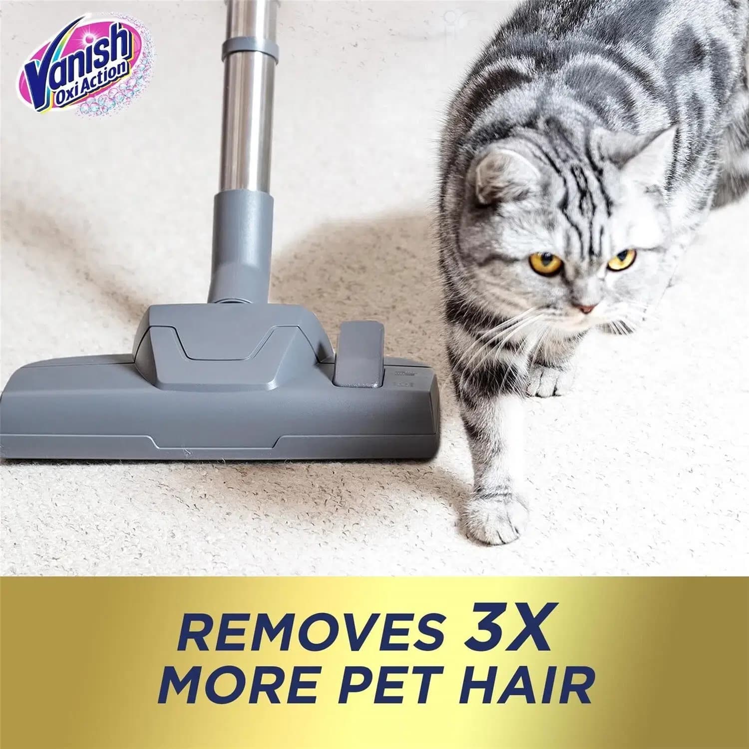 فوم لکه بر مبل و فرش ونیش Vanish مدل Carpet Cleaner | حجم 600 میل — تصویر ۶
