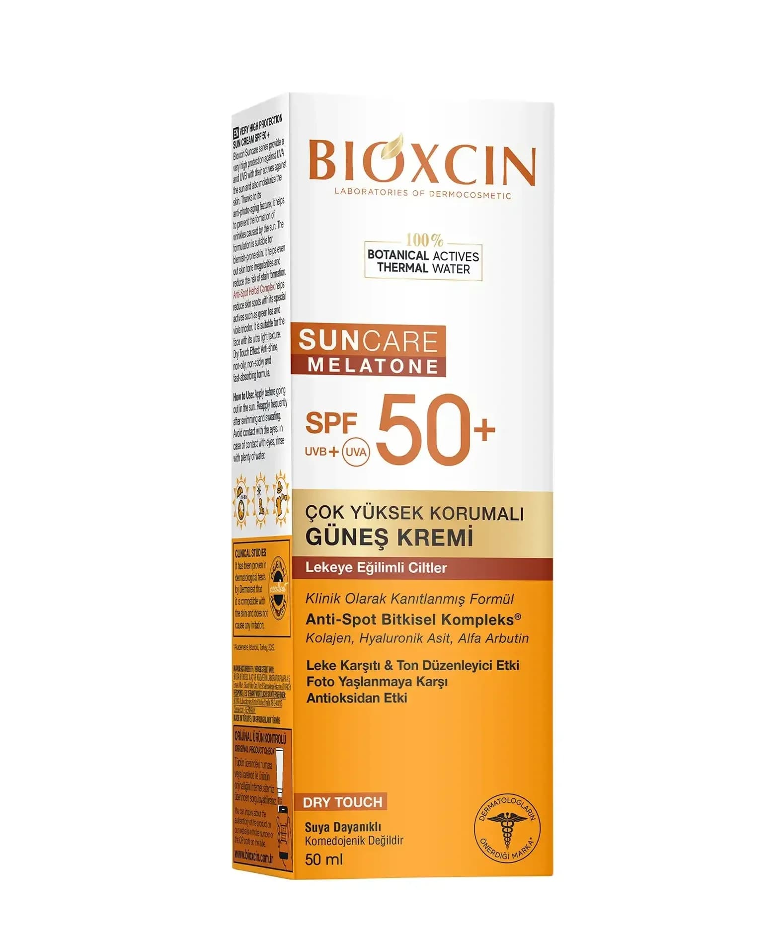 کرم ضد آفتاب بی رنگ بیوکسین با +SPF 50 – پوست مستعد لک | حجم 50 میل
