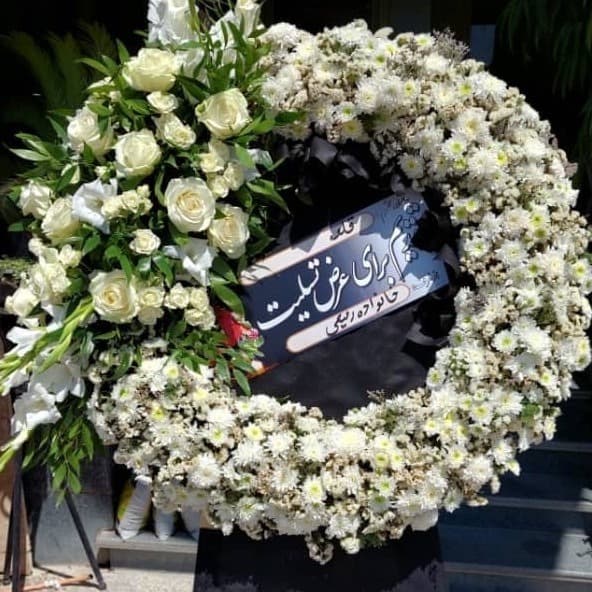 تاج گل ترحیم لوکس مدل گرد برای مسجد