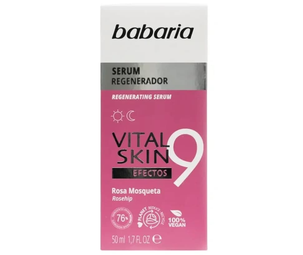 سرم 9 کاره باباریا مدل Vital Skin – حاوی عصاره گل رز | حجم 50 میلیلیتر