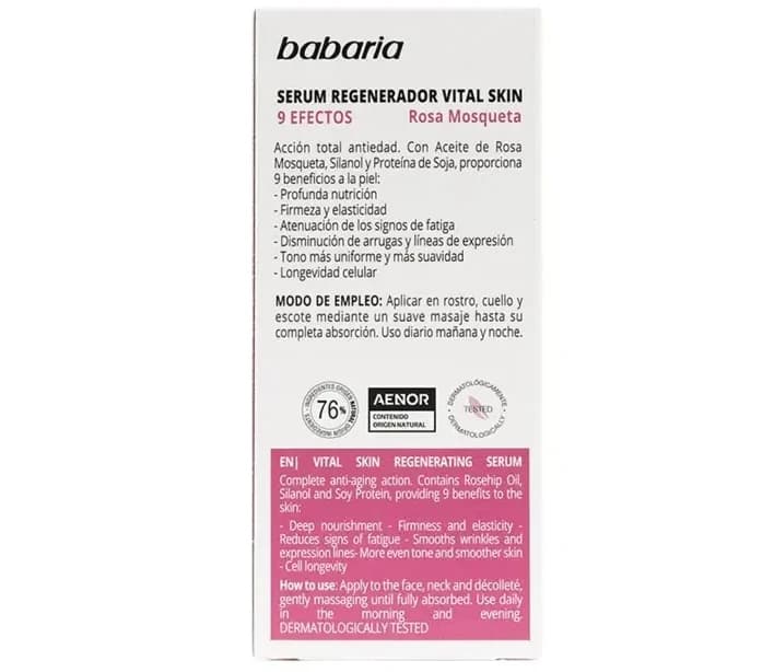 سرم 9 کاره باباریا مدل Vital Skin – حاوی عصاره گل رز | حجم 50 میلیلیتر — تصویر ۲