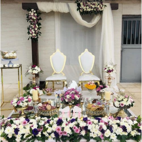 گل آرایی بله برون شیک