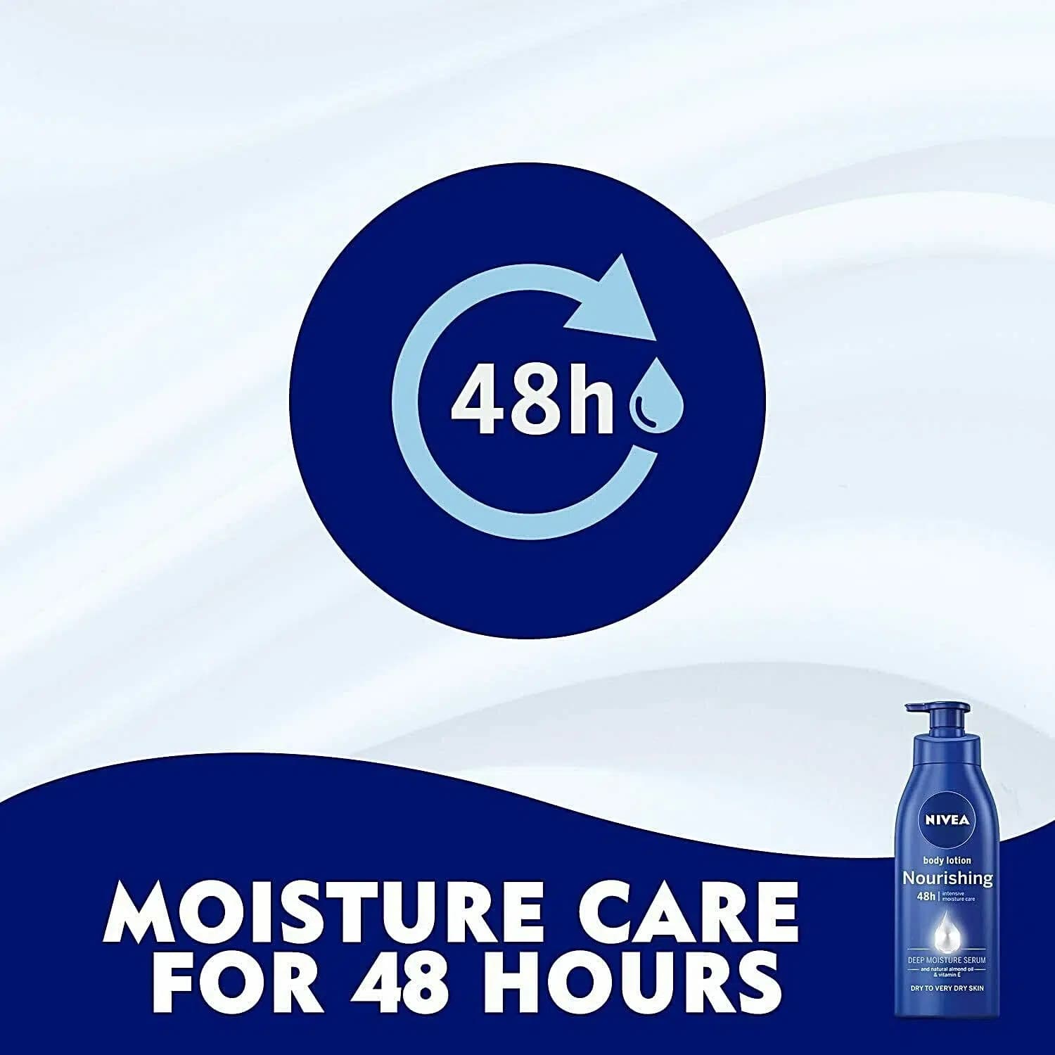 لوسیون مغذی بدن نیوآ Nivea مدل Nourishing مناسب پوست خشک تا خیلی خشک | حجم 400 میل — تصویر ۶