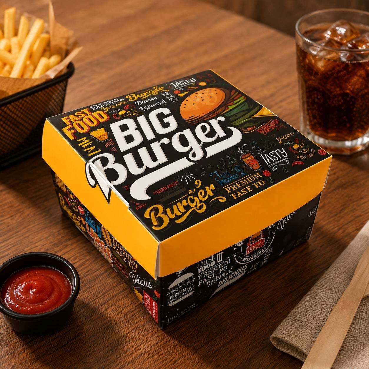 جعبه برگر سینی شو — تصویر ۲