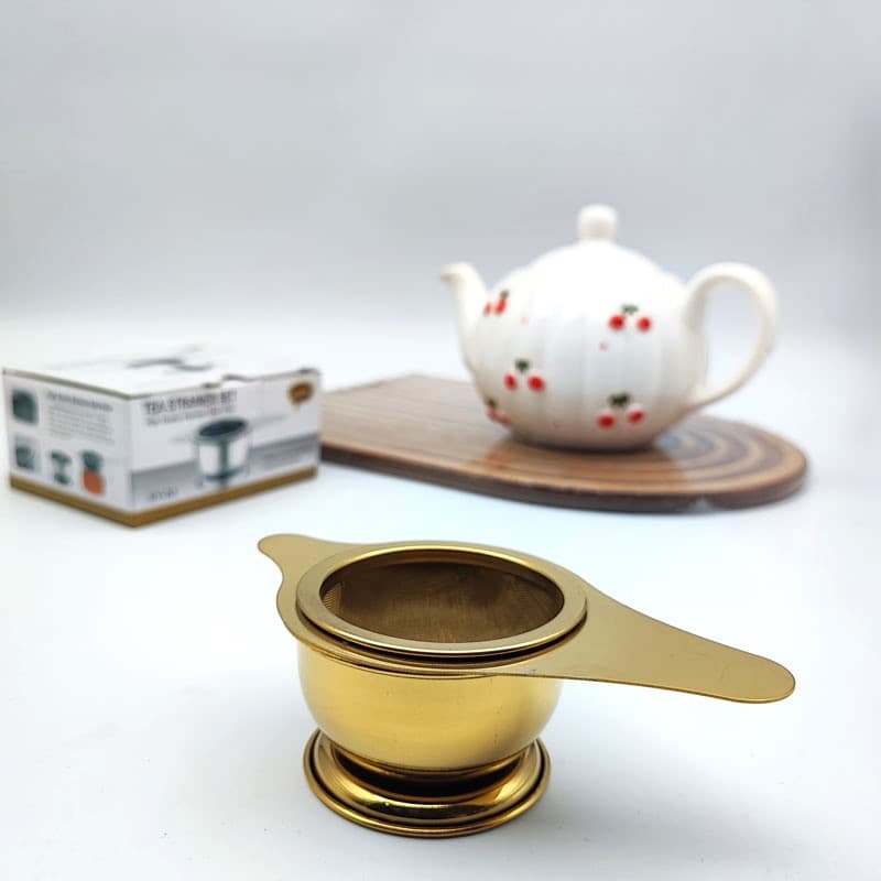 صافی چای پایه دار طلایی مدلSY-03