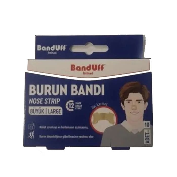 چسب بینی بازکننده راه تنفسی (خر و پف) آقایان banduff بسته 10 عددی — تصویر ۲