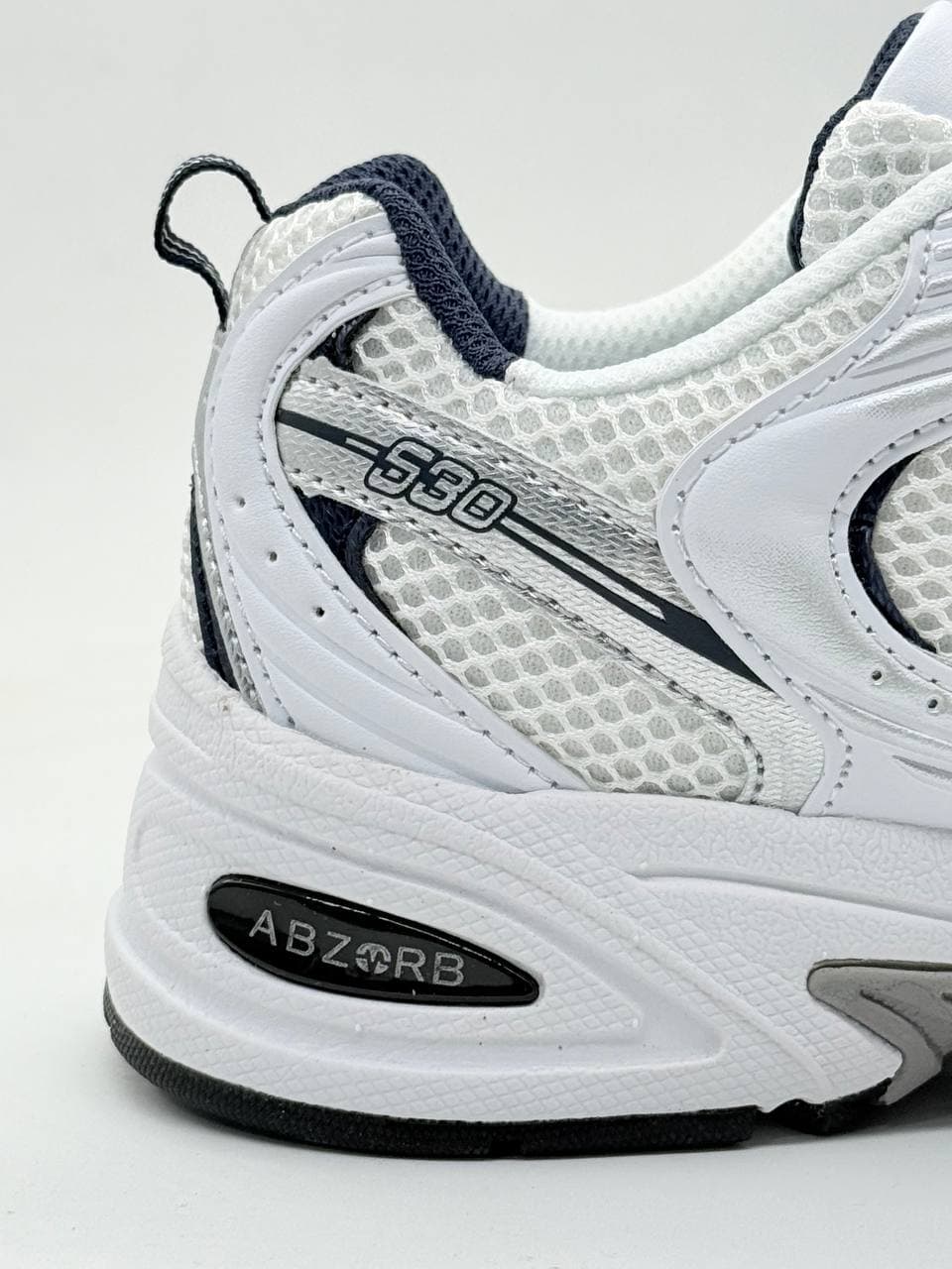 کفش نیوبالانس 530 مردانه سفید سرمه ای New Balance 530 Men’s Navy White Shoes — تصویر ۶