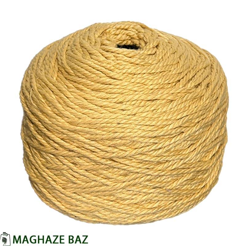 نخ مکرومه بافی رنگ نخودی