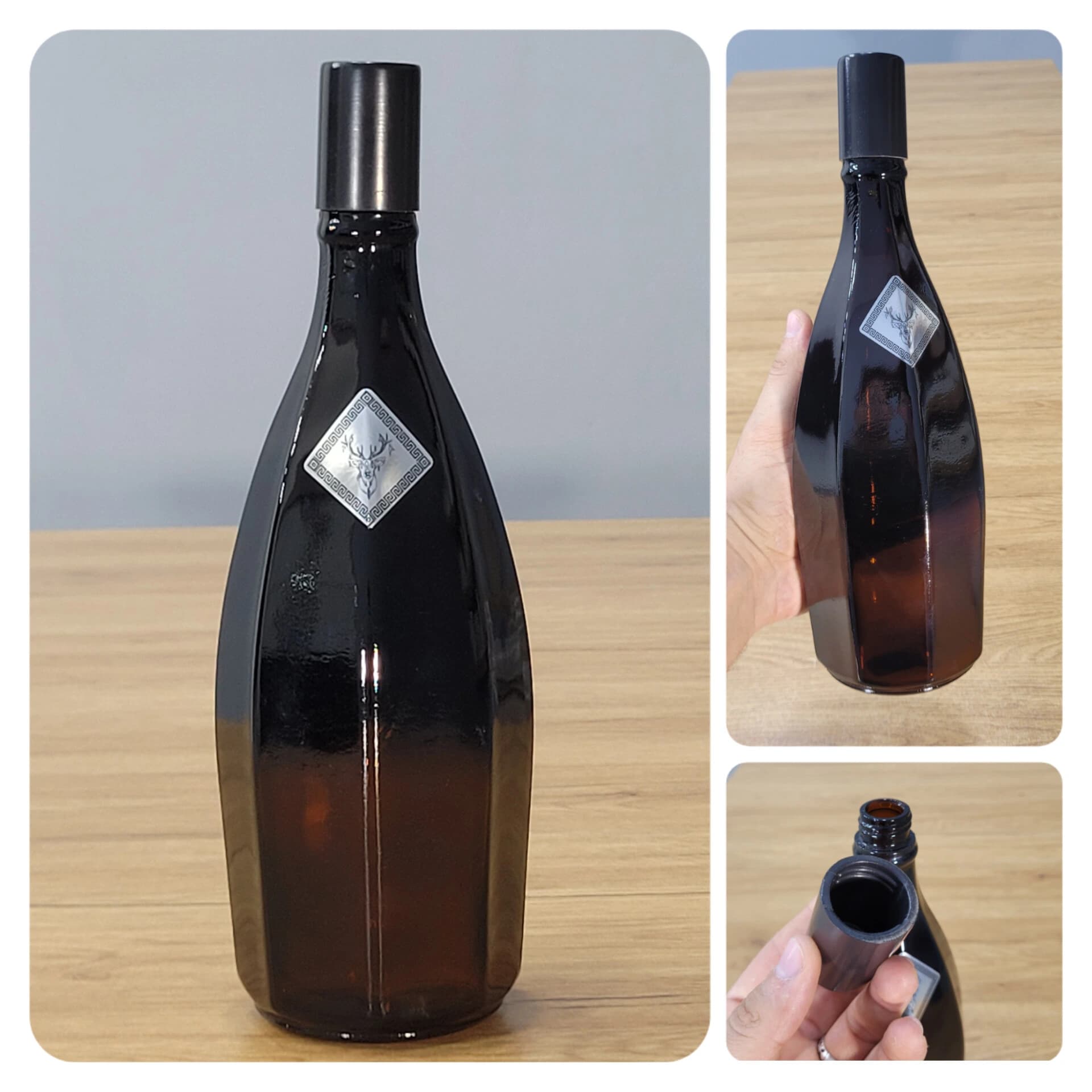 بطری آب کونیک قهوه ای