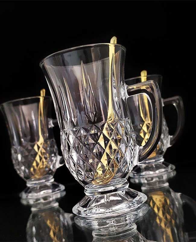 فنجان دسته دار 6 تایی پاشاباغچه کد 55671 — تصویر ۴