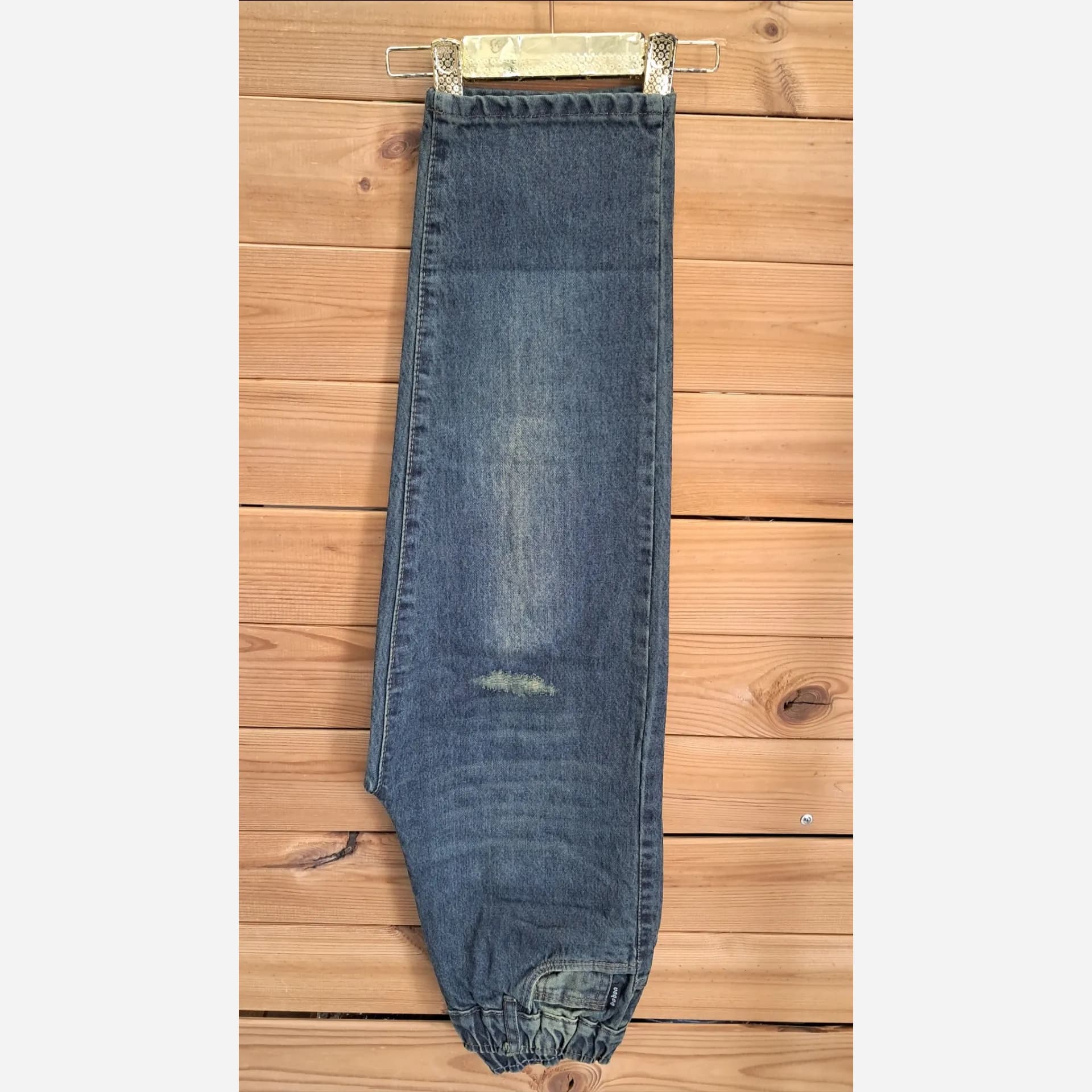 شلوار مام استایل جین اسپرت بچگانه سایز 75 تا 100 — تصویر ۴