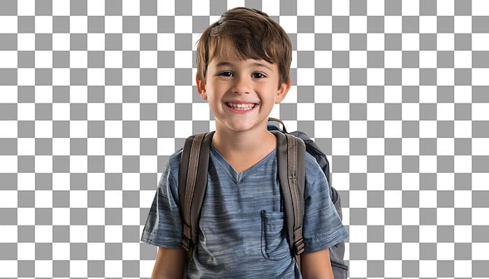 تصویر PNG دانش آموز پسر