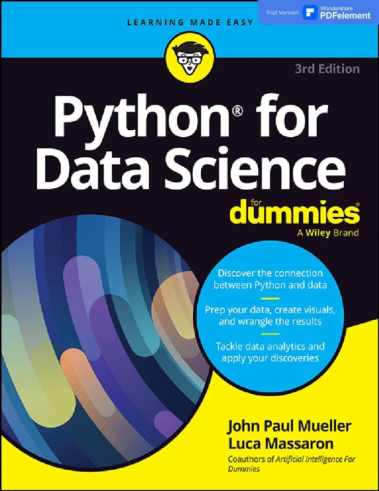 کتاب Python for Data Science | پایتون برای علم داده اثر گروه نویسندگان نسخه PDF انگلیسی