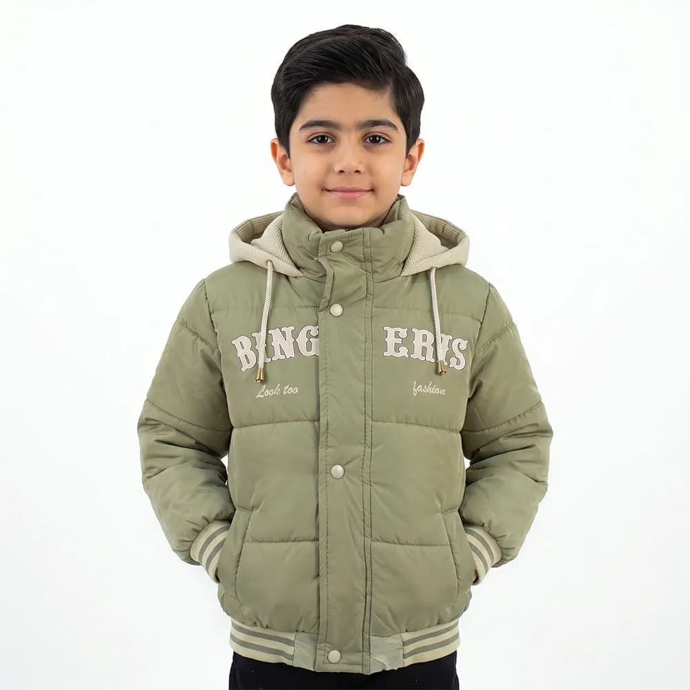 کاپشن سیلیکونی پسرانه BING سبز