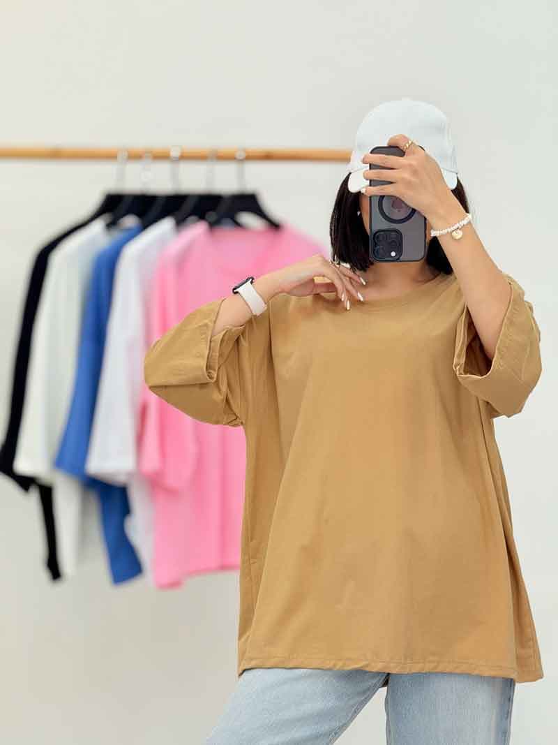 تیشرت رنگی لانگ کد 7026 — تصویر ۶