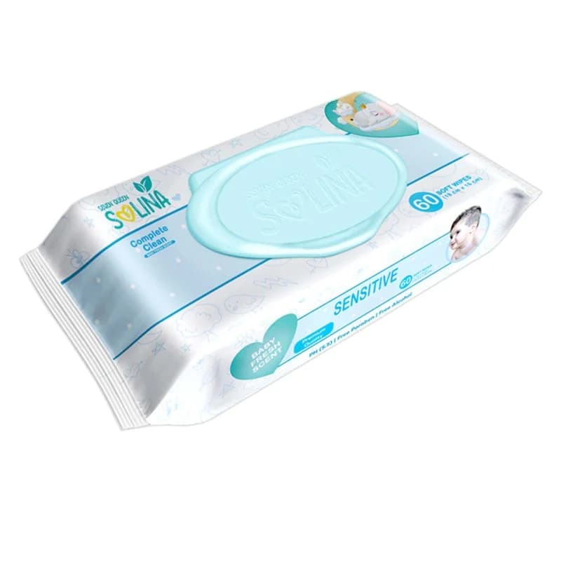 دستمال مرطوب کودک سون کوئین مدل Baby Fresh بسته 60 عددی — تصویر ۲