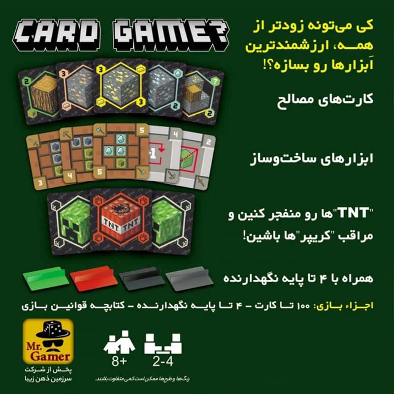 بازی فکری کارتی مدل ماینکرفت – کوچک — تصویر ۶