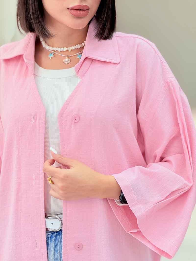 مانتو تک جیب آستین پیله پگاه کد6987 — تصویر ۸