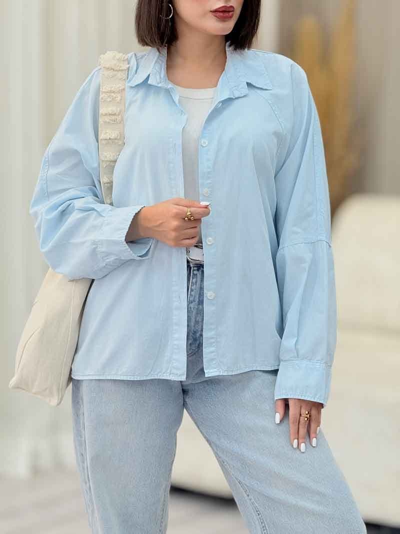 شومیز برش دار آترینا کد 6887 — تصویر ۵