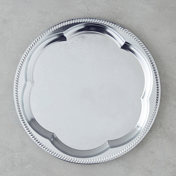 سینی گرد فلزی انگیش هوم مدل Noble Metal