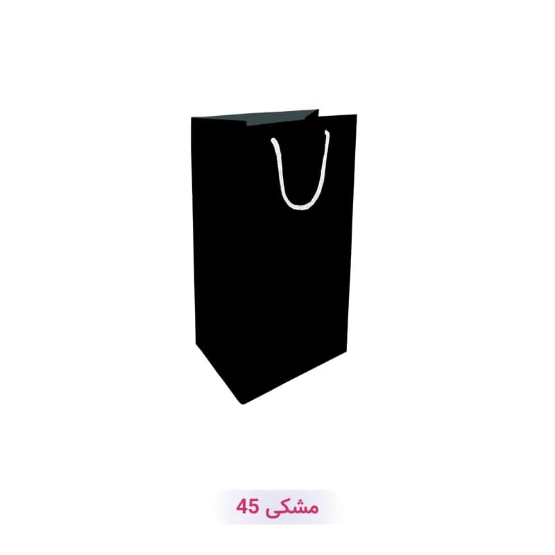 پاکت کادو با طرح ساده تک رنگ مشکی (سری 45)